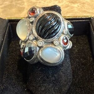David Yurman Multi-Stone Mosaic Cocktail Ring